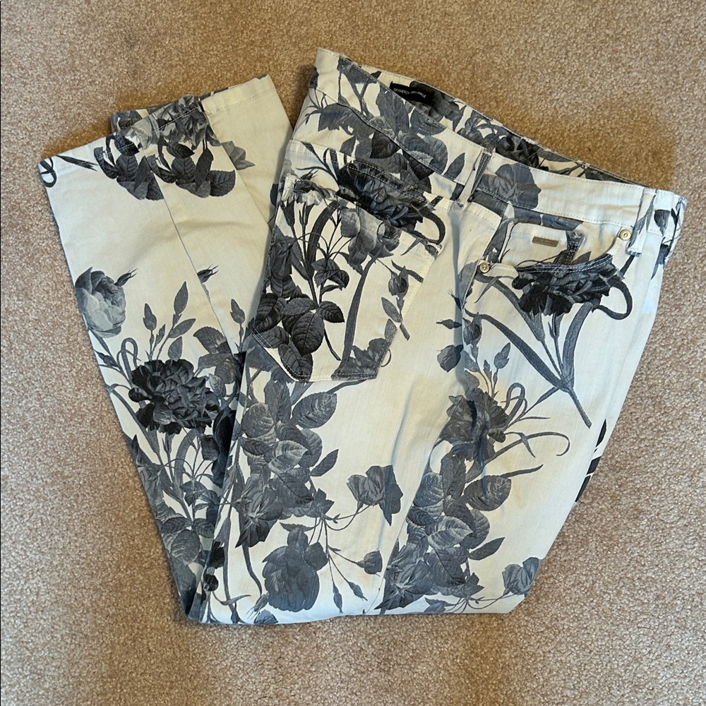 Nine West Blue Floral Jeans